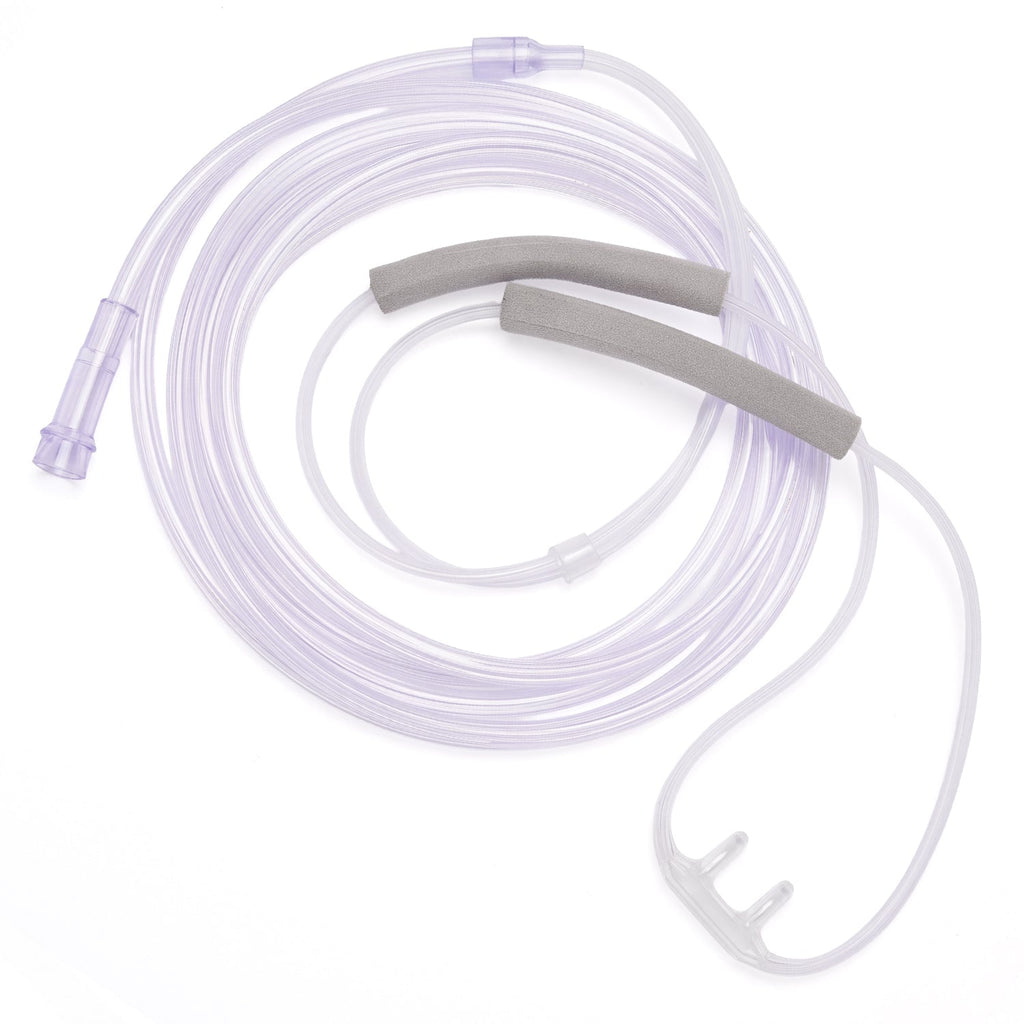 Soft Nasal Cannula with Foam Ear Covers & 7-Foot Oxygen Supply Tubing