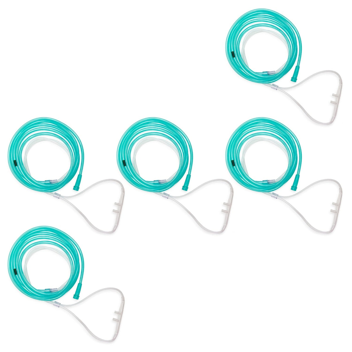 Five pack of Hudson RCI super soft high flow nasal cannulas