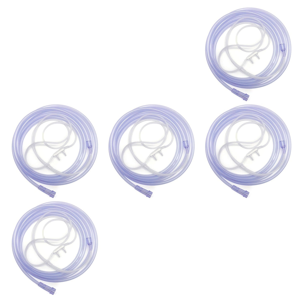 Five pack of Hudson RCI super soft nasal cannula