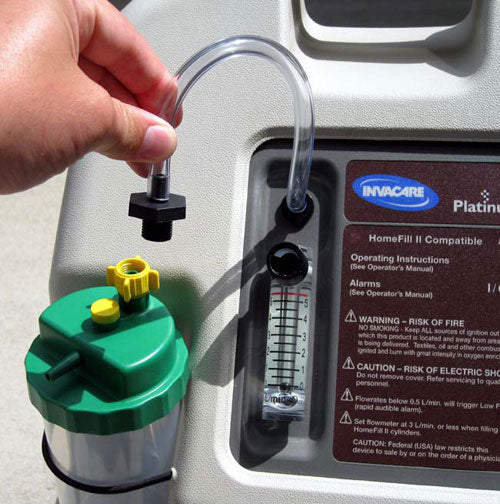 Humidifier Connector Tubing for Various Oxygen Concentrators (9-Inches)