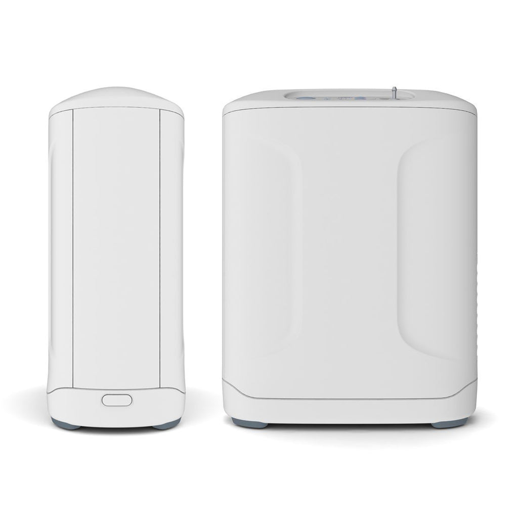 Front and Side View of Inogen Concentrator 