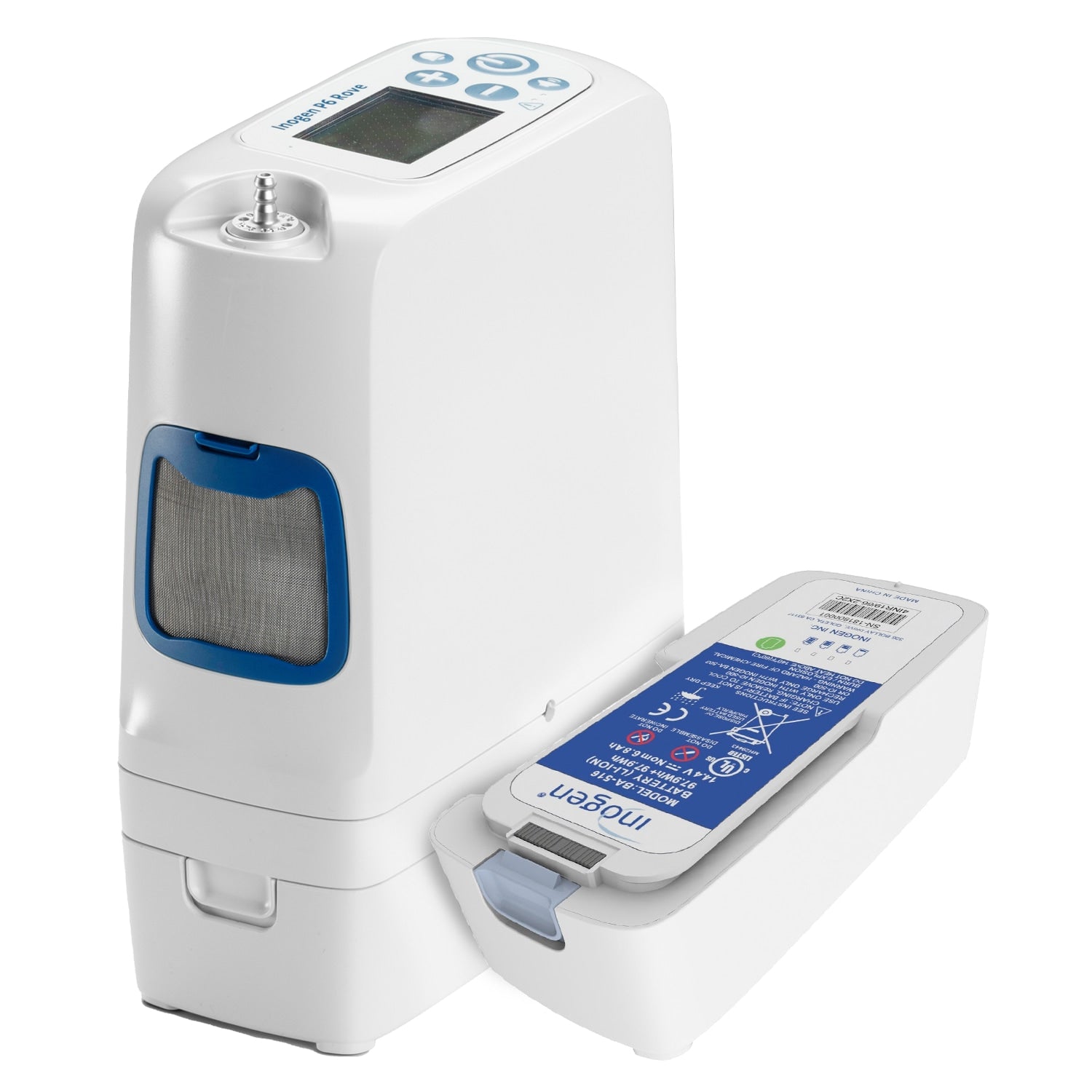 Inogen Rove 6 Portable Oxygen Concentrator with 2 Extended Batteries 