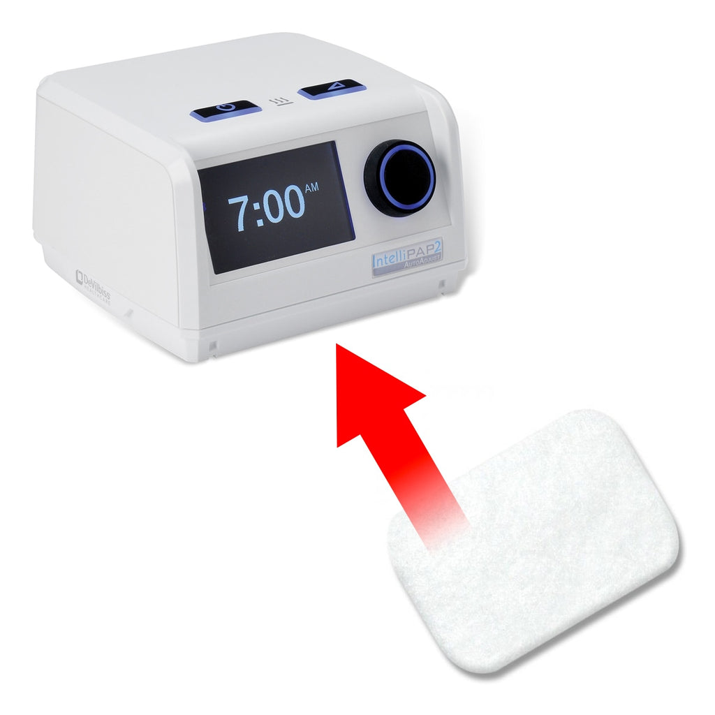 IntelliPap 2 Disposable Filter Placement