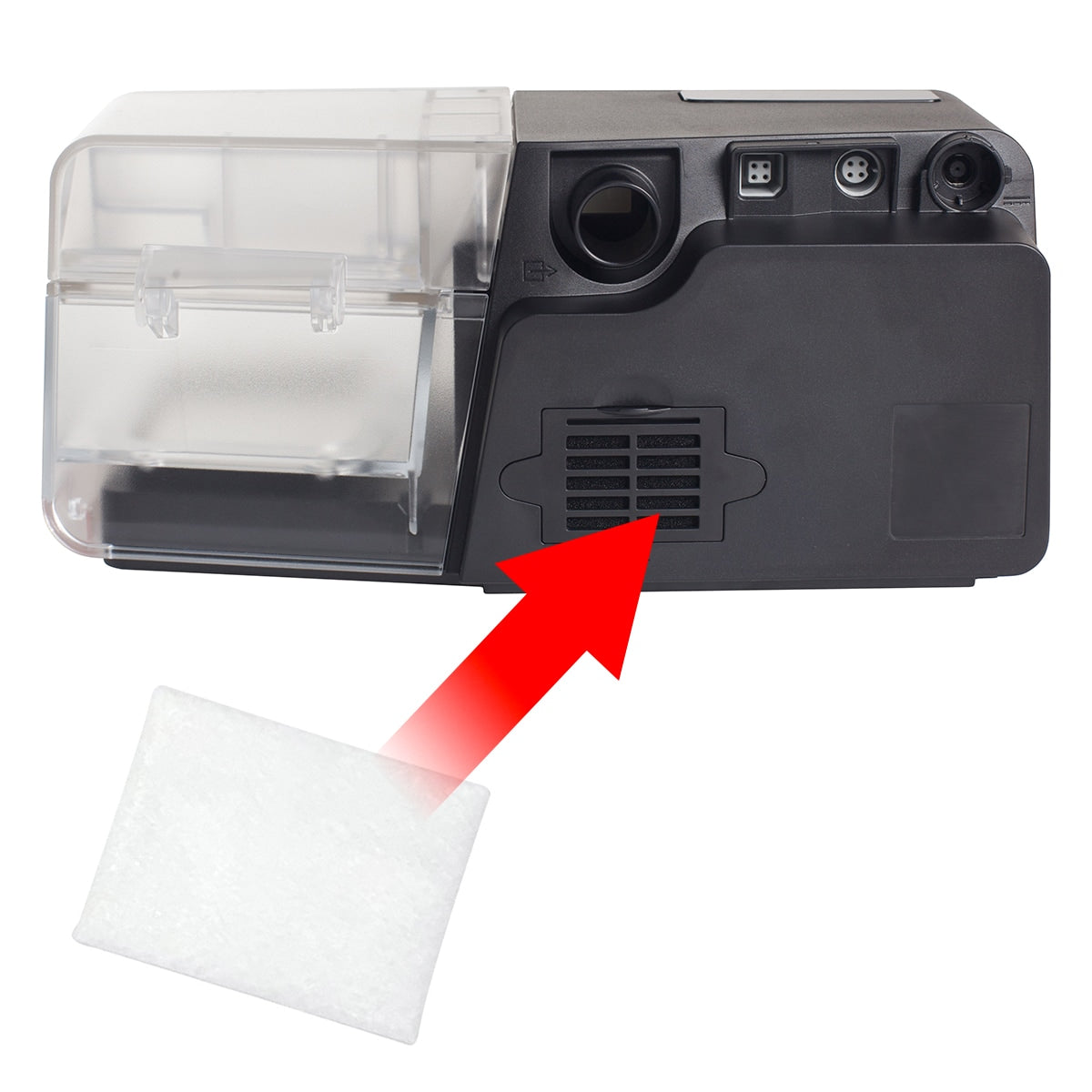 luna g3 disposable filter placement