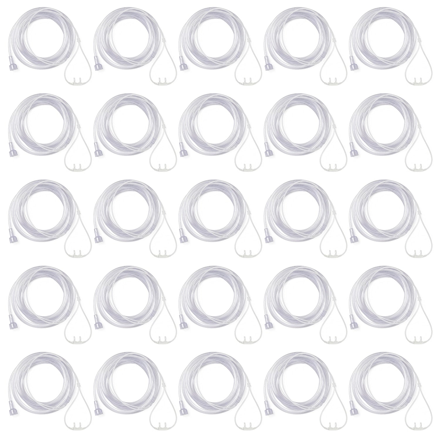 SuperSoft Nasal Cannula with Universal Connector & 7-Foot Oxygen Supply Tubing