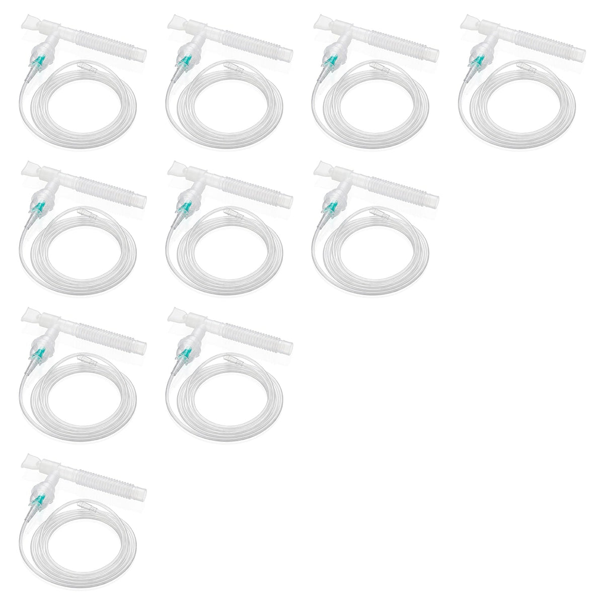 Set of ten Disposable Neb kit with T Piece