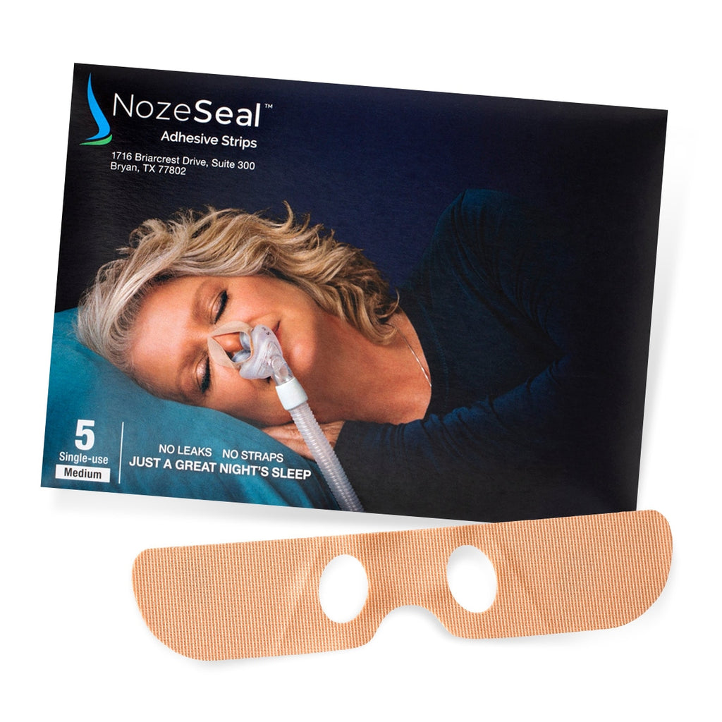 nozeseal adhesive cpap bipap strips test pack medium