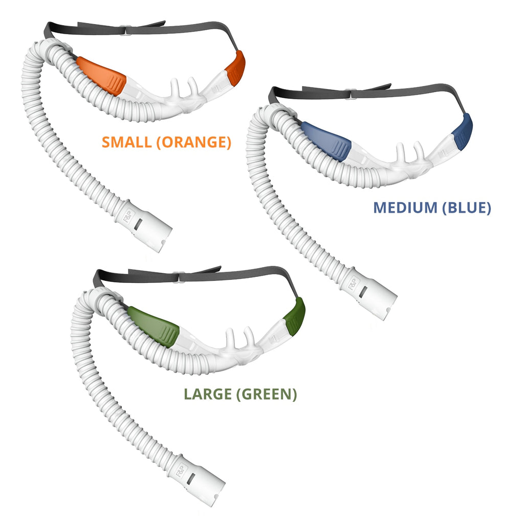 Optiflow Nasal Cannulas in various sizes and colors 