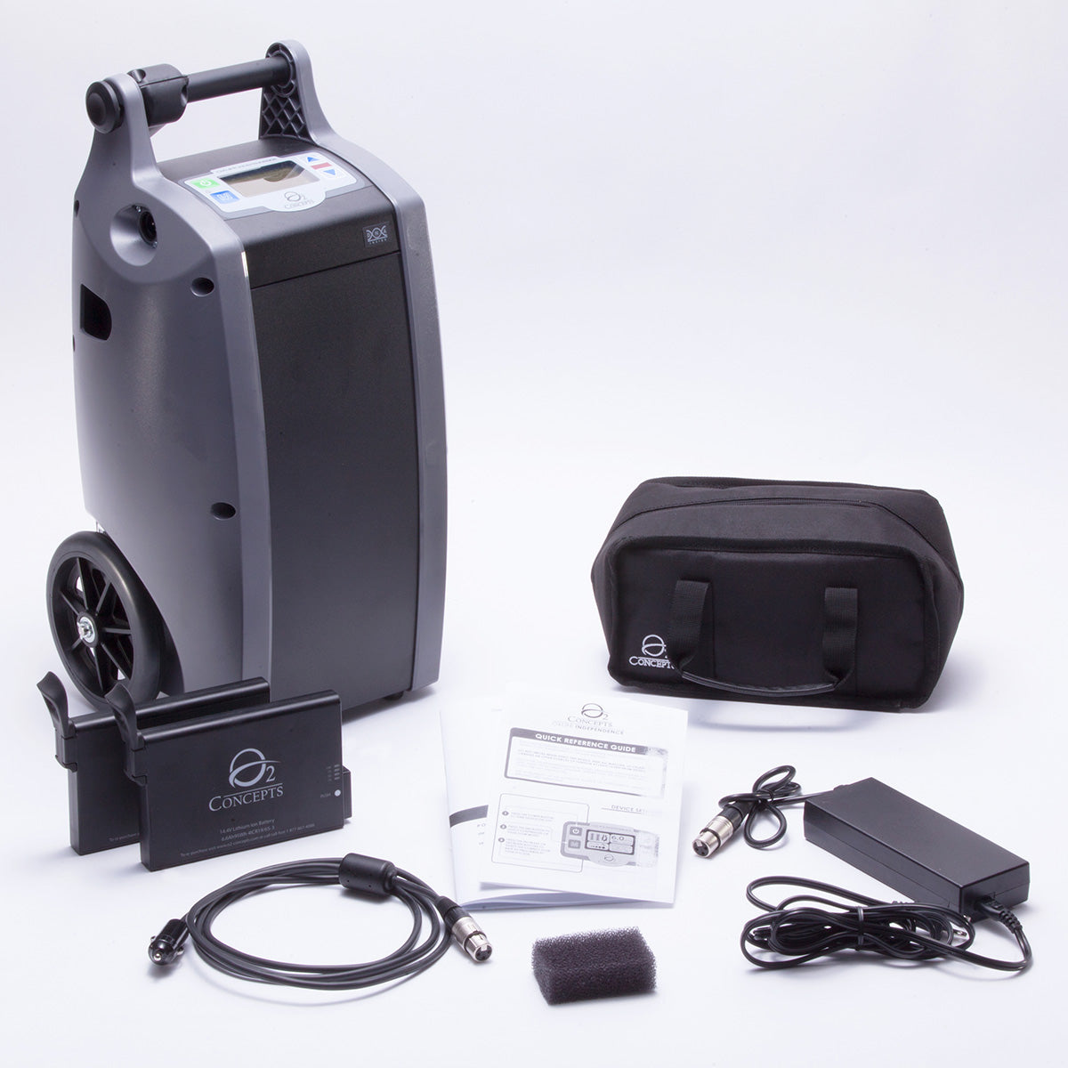 OxLife Independence Portable Oxygen Concentrator Package (Continuous Flow & Pulse Dose)
