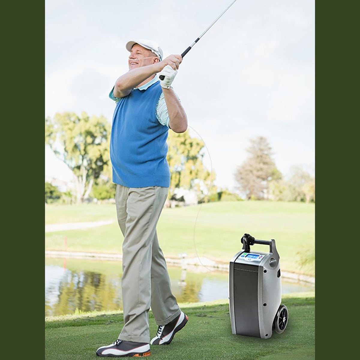 OxLife Independence Portable Oxygen Concentrator Package (Continuous Flow & Pulse Dose)