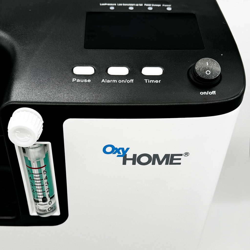 OxyHome Oxygen Concentrator Control Panel