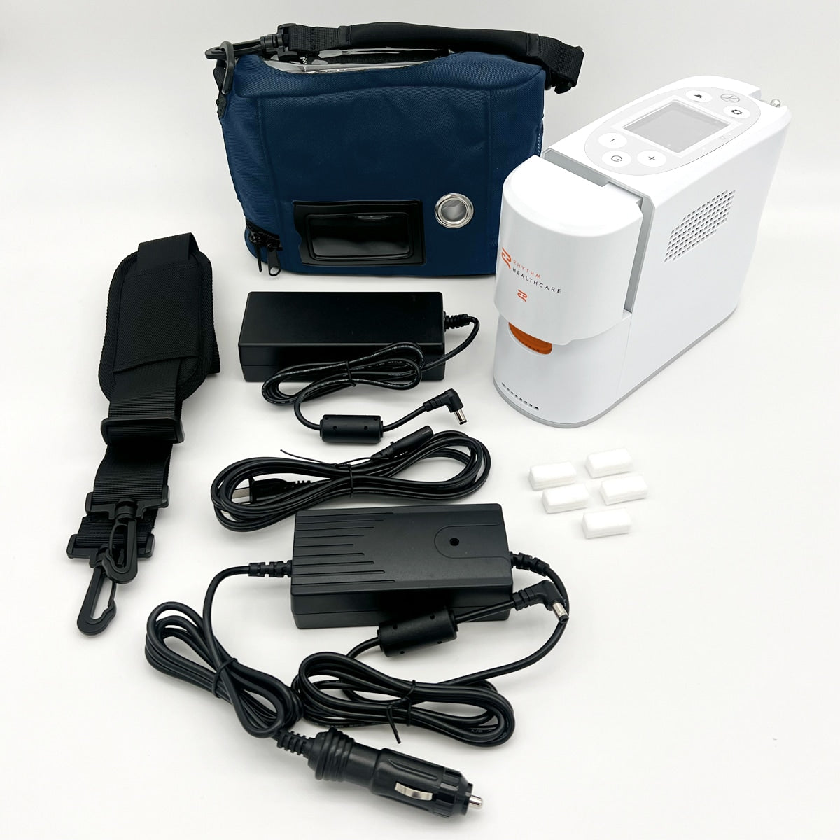 Rhythm P2-E7 Portable Oxygen Concentrator Package (Pulse Dose)