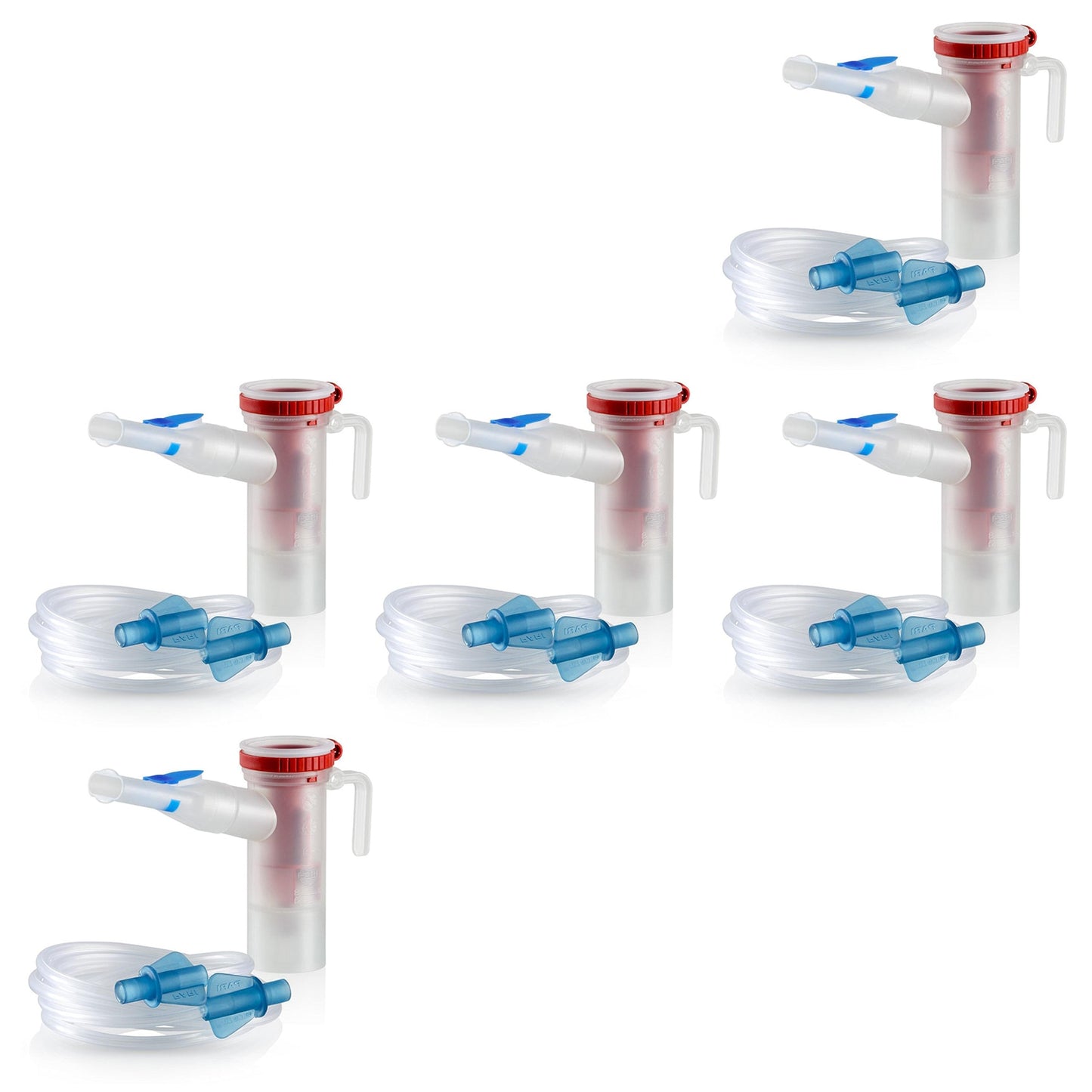Pack of 5 Pari LC Star Reusable Nebulizers with Tubing 