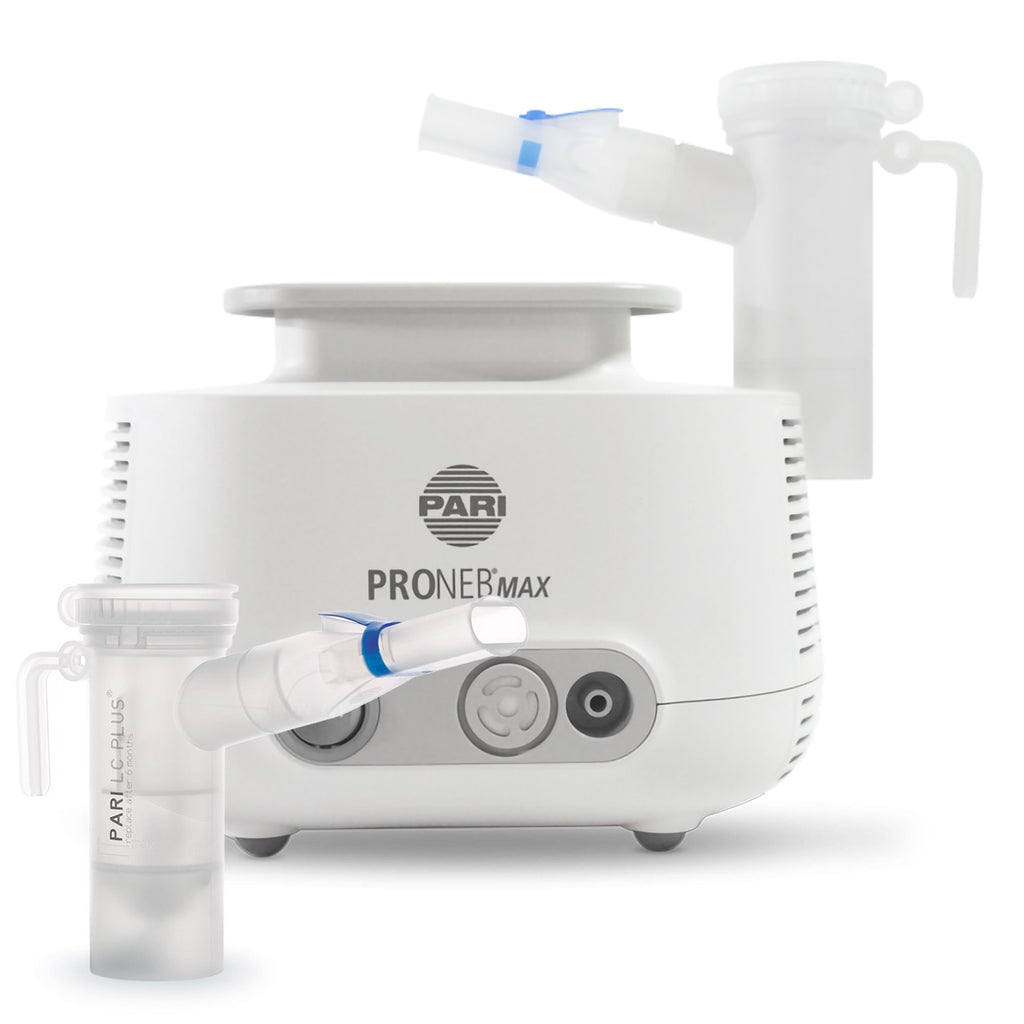 PARI PRONEB MAX inhaler device on a white background