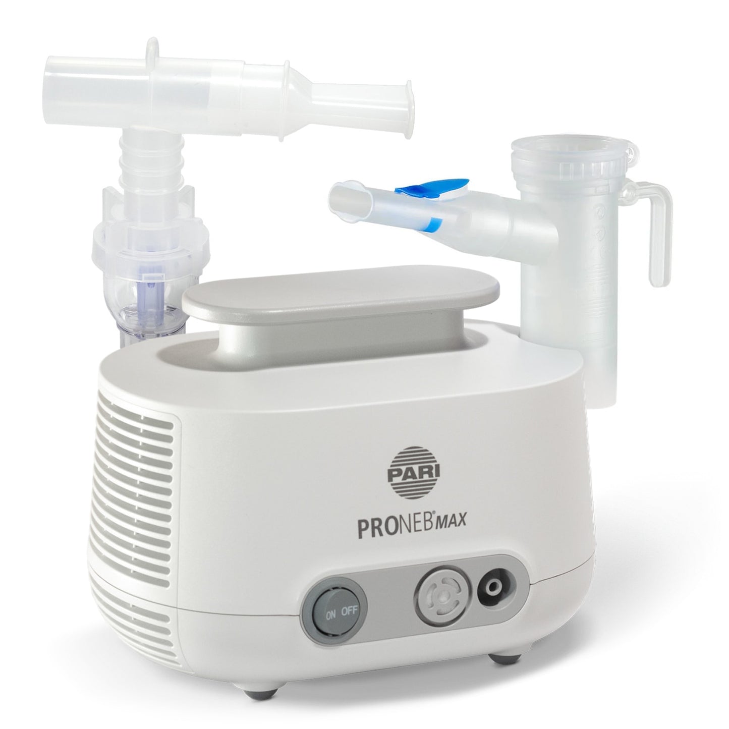 PARI PRONEB MAX inhaler device on a white background