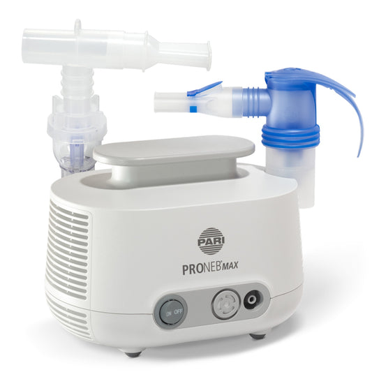 PARI PRONEB MAX inhaler device on a white background