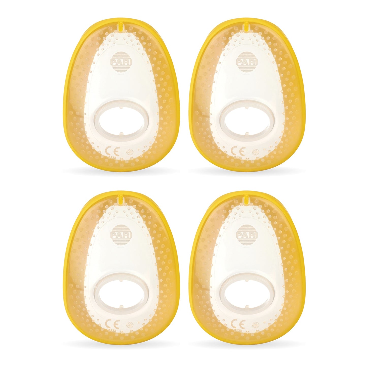 Pari Medical Pediatric VHC Mask - Medium Yellow 4-Pack