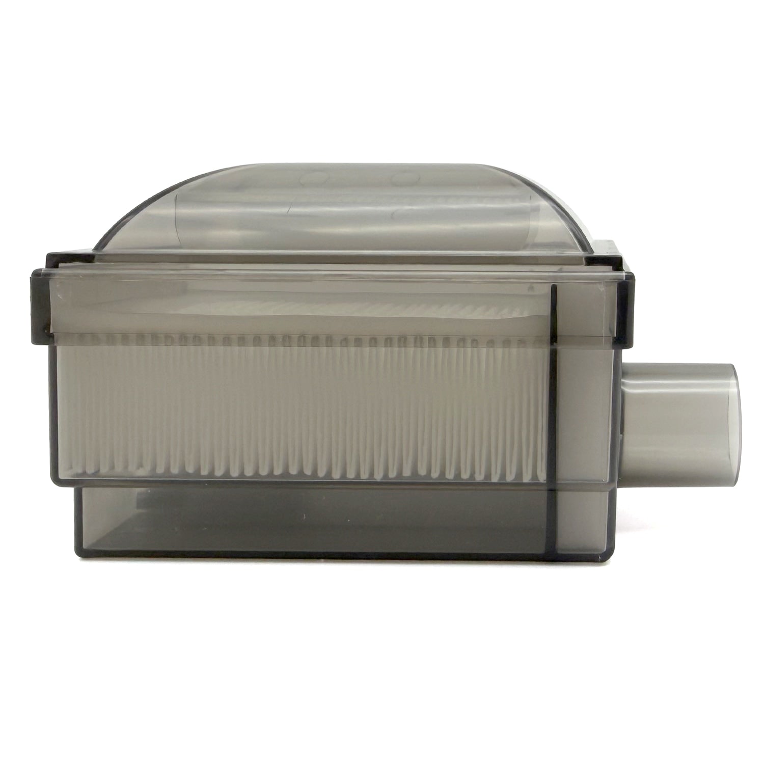side view of black inlet filter for Phoenix 5 oxygen concentrator 