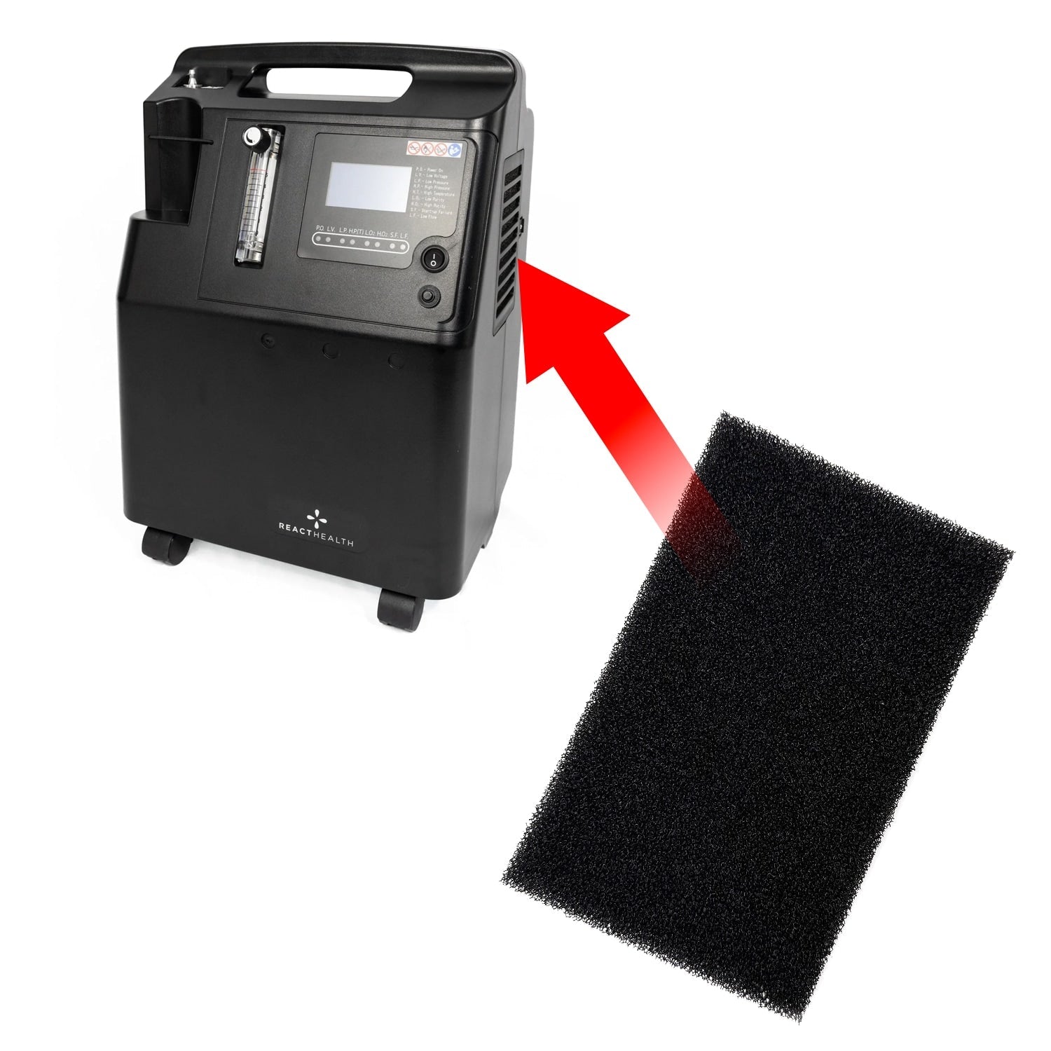 Foam Cabinet Filter for Phoenix 5 Stationary Oxygen Concentrators