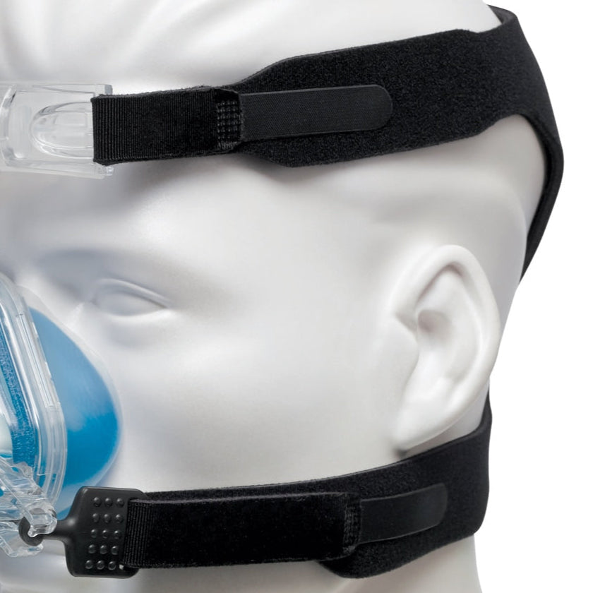 Premium Headgear Straps Shown in Use with Gel Mask