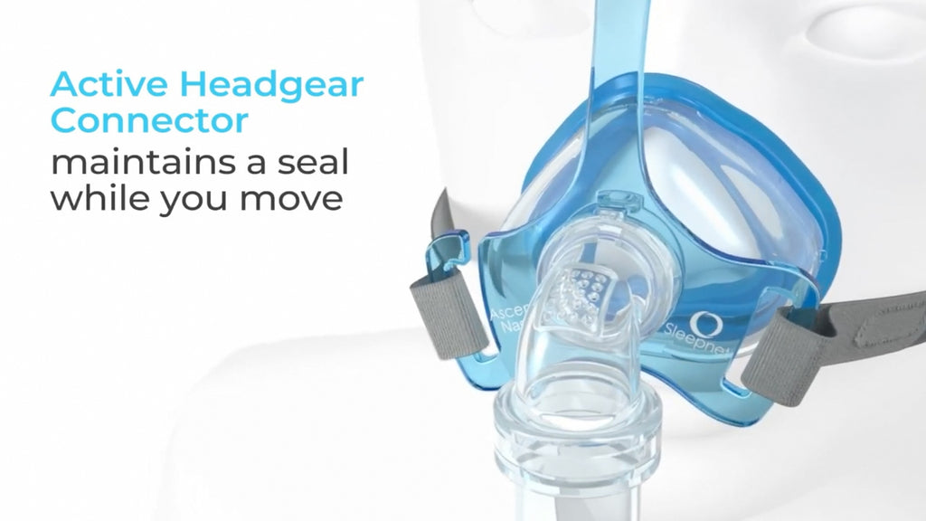 Lady Wearing a CPAP Mask 