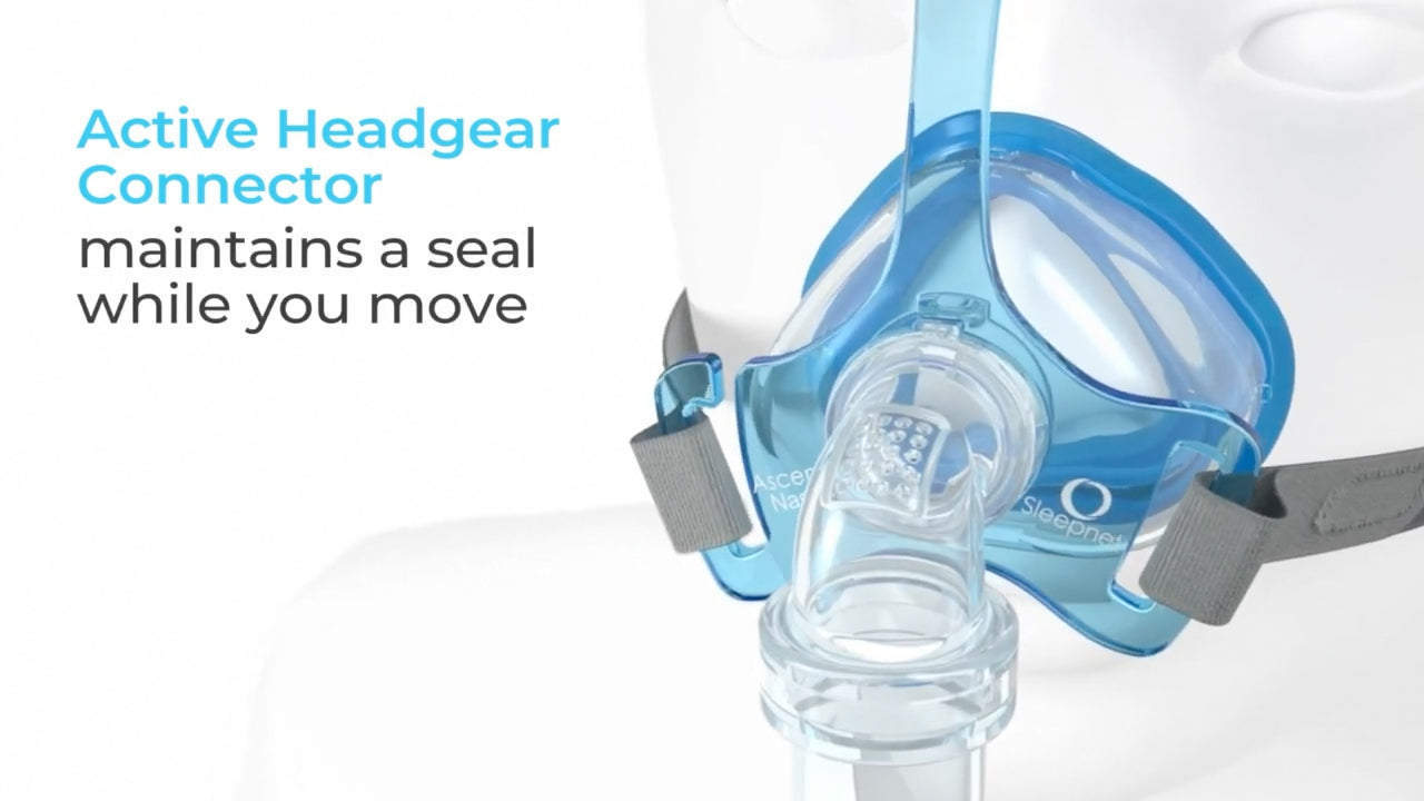 Lady Wearing a CPAP Mask 