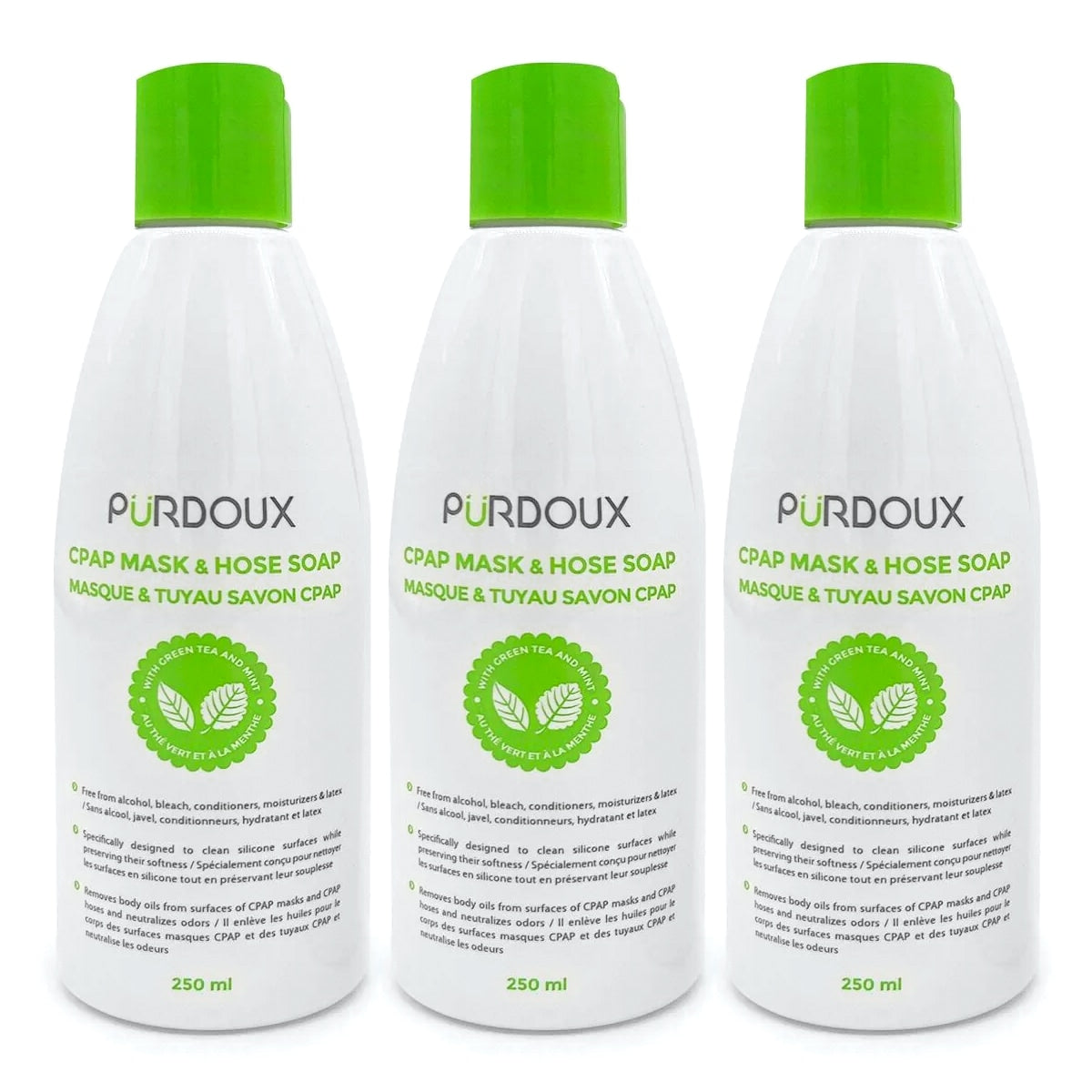 Purdoux Soap 3-Pack Green Tea and Mint