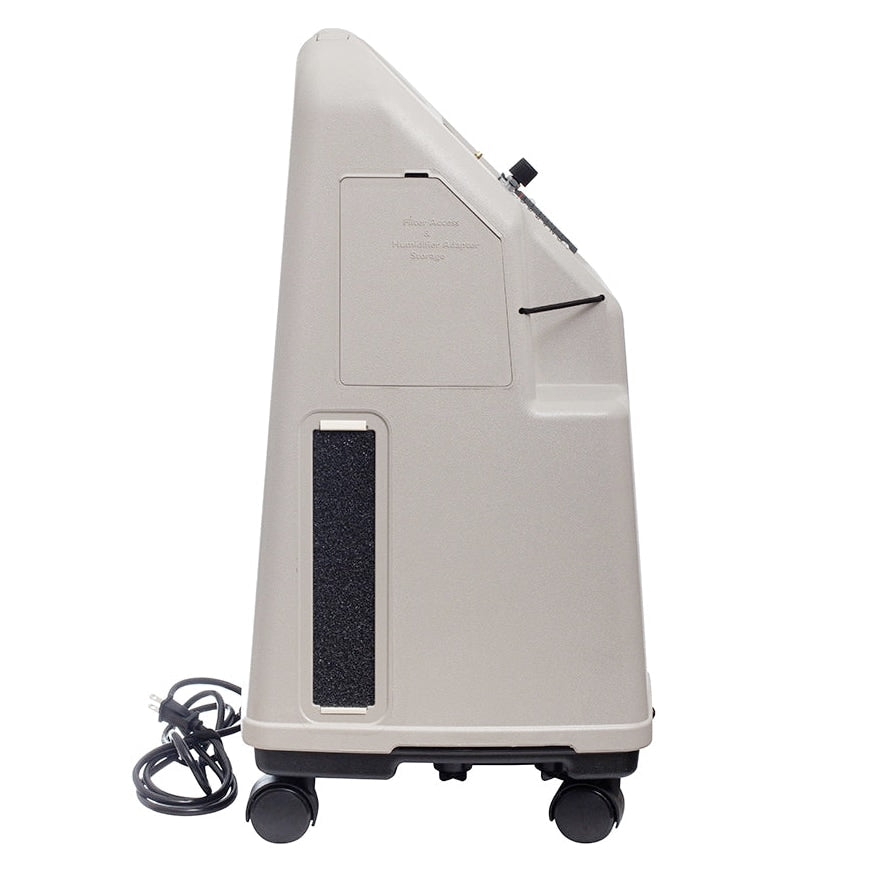 Platinum 10 Oxygen Concentrator Side View with Filter