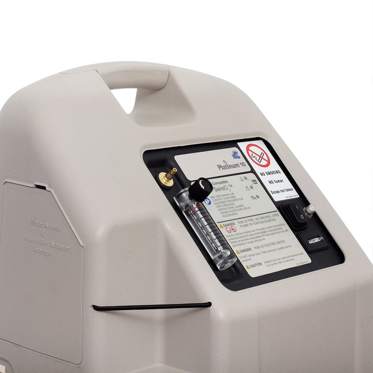 Platinum 10 Oxygen Concentrator Labeling