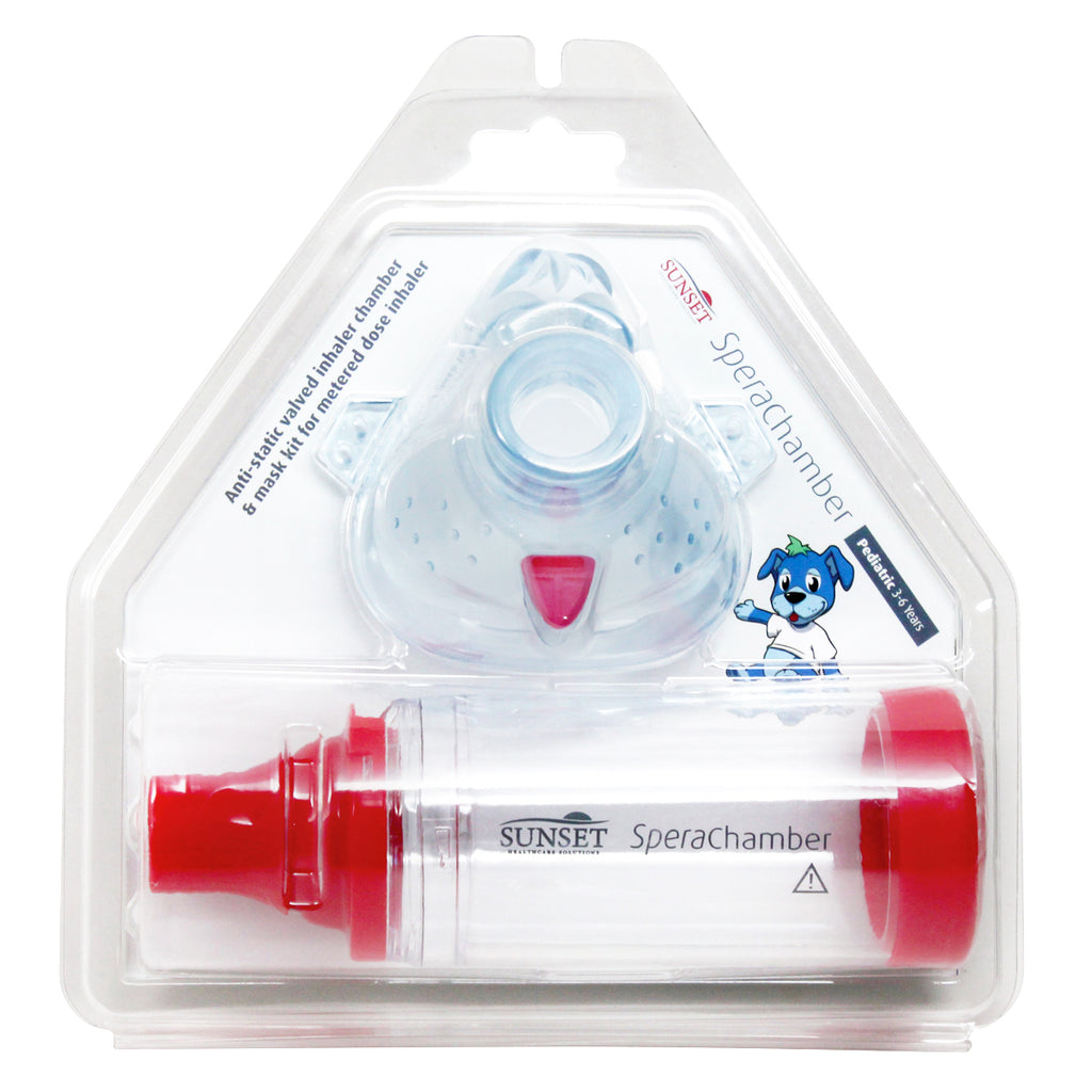 sperachamber valved holding chamber anti-static