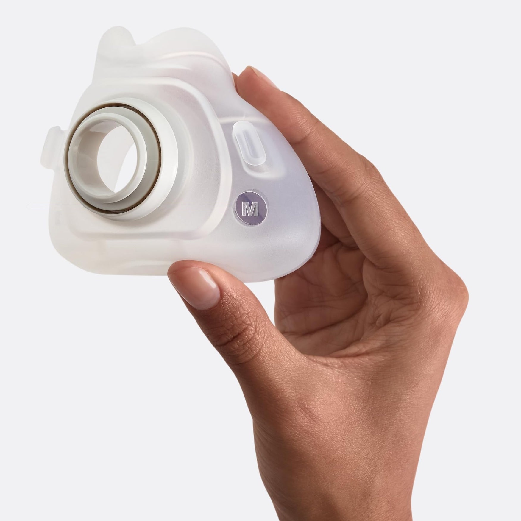 resmed airfit f40 hybrid full face mask cushion in hand