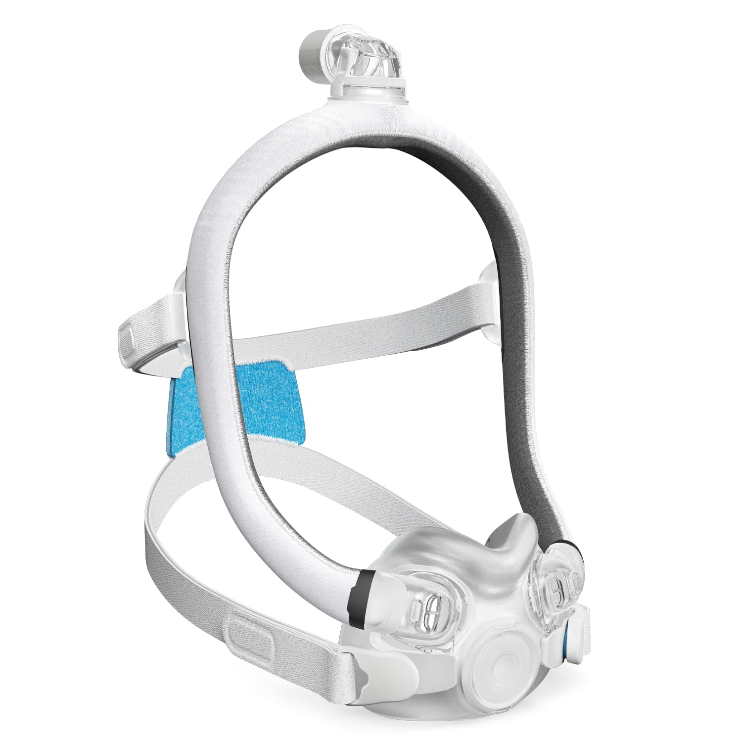 CPAP mask on a white background