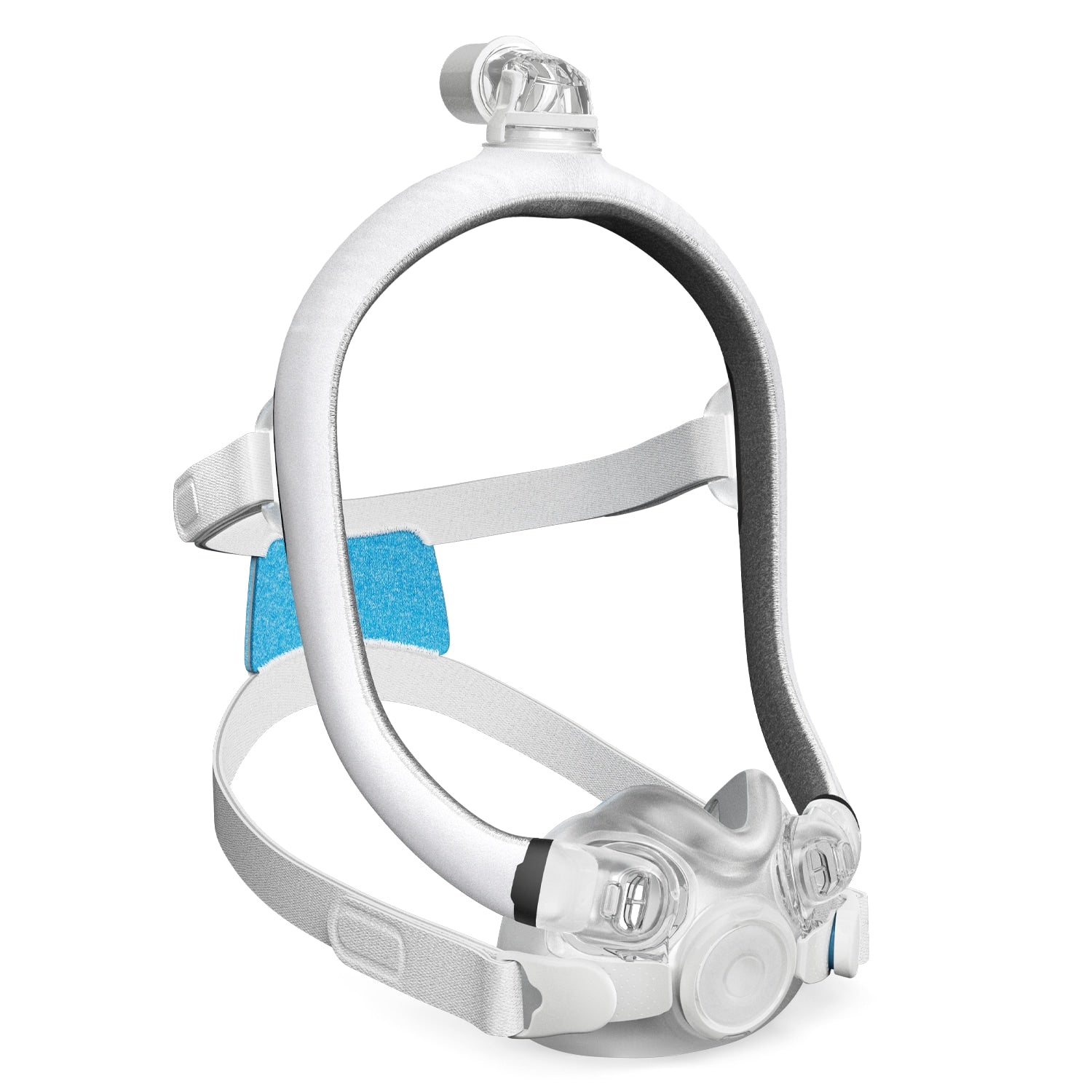Nasal CPAP mask on a white background
