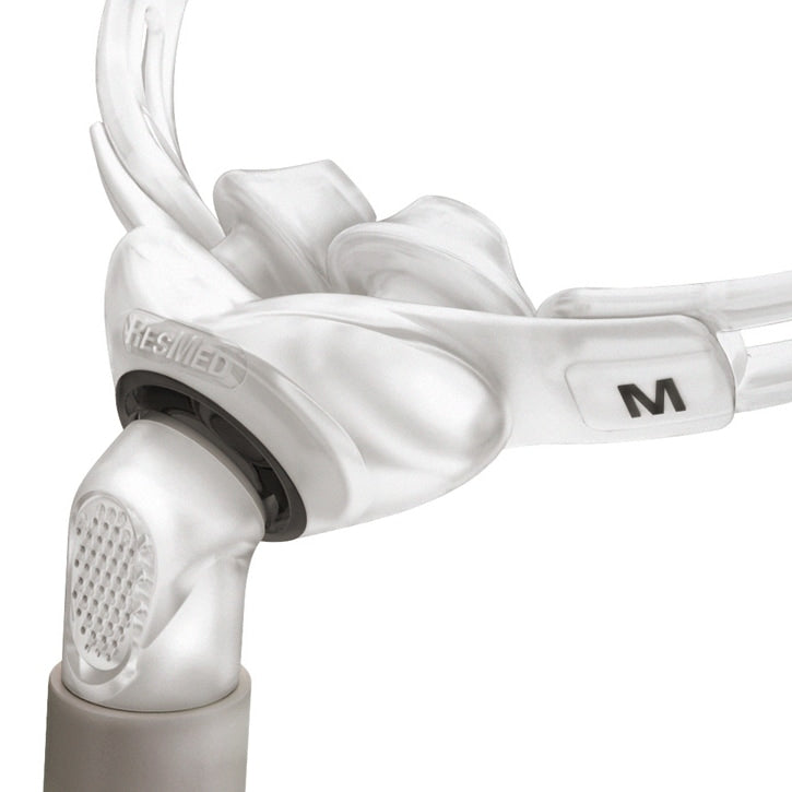 Swift FX Nasal Pillow Mask Detail View with Medium Cushion