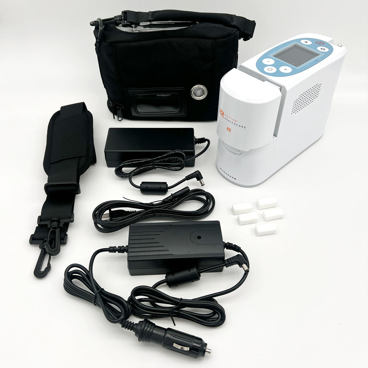 Rhythm P2-E6 Portable Oxygen Concentrator What's Included 