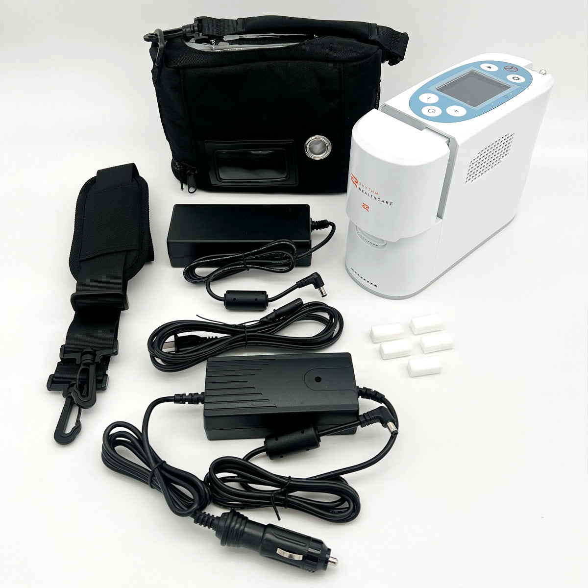 Rhythm P2-E6 Portable Oxygen Concentrator Package - Pulse Dose