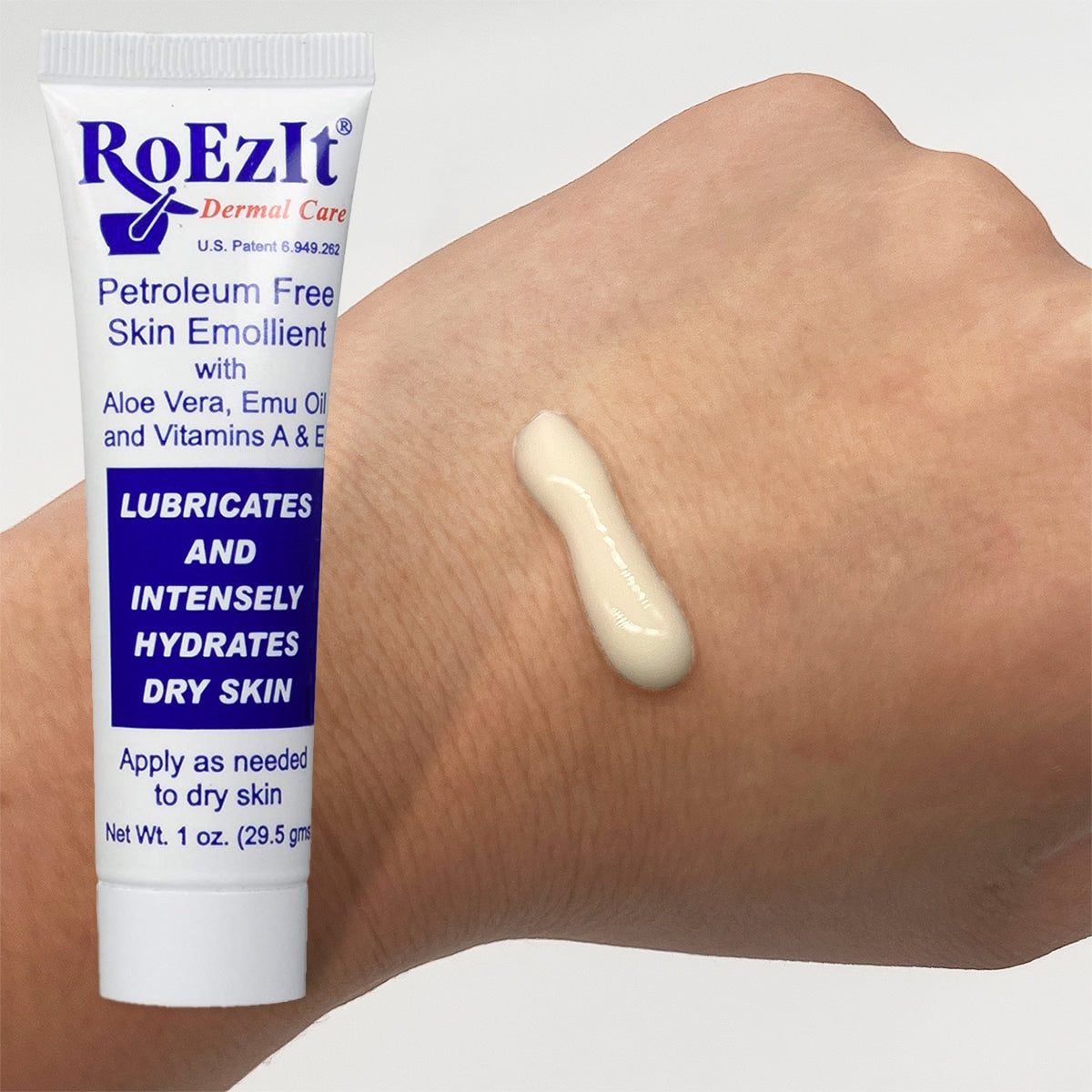 RoEzIt Dermal Care Petroleum Free Skin Emollient for CPAP & Oxygen Therapy (1 Oz Tube)