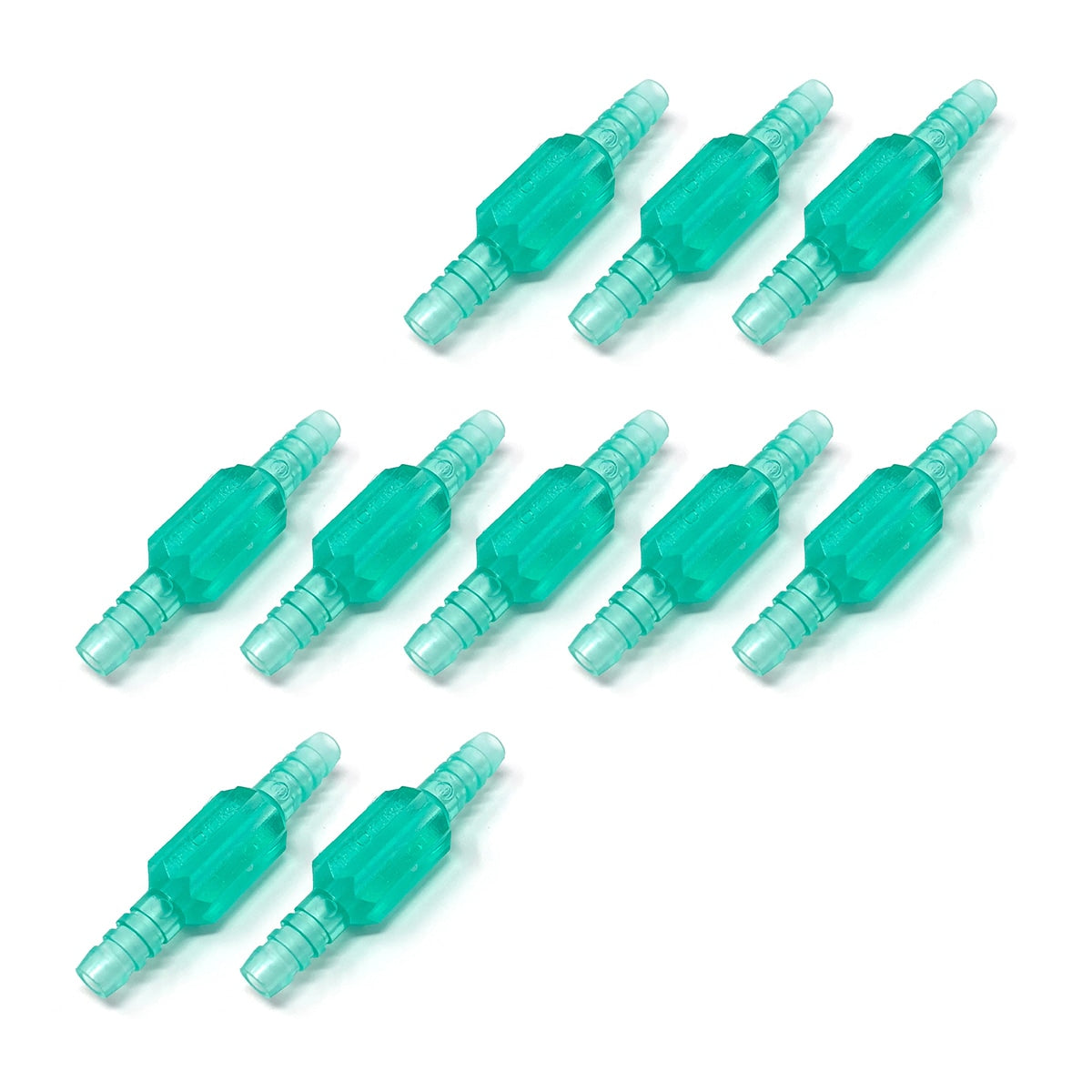 Salter Green Oxygen Tubing Connector 10-Pack