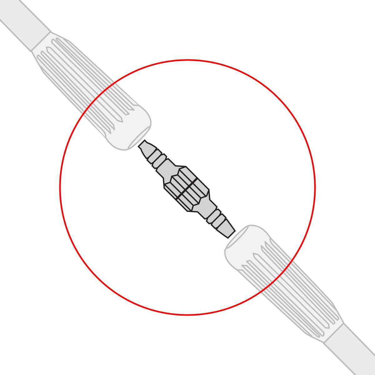 Salter Swiveling Oxygen Supply Tubing Connector (Male to Male)