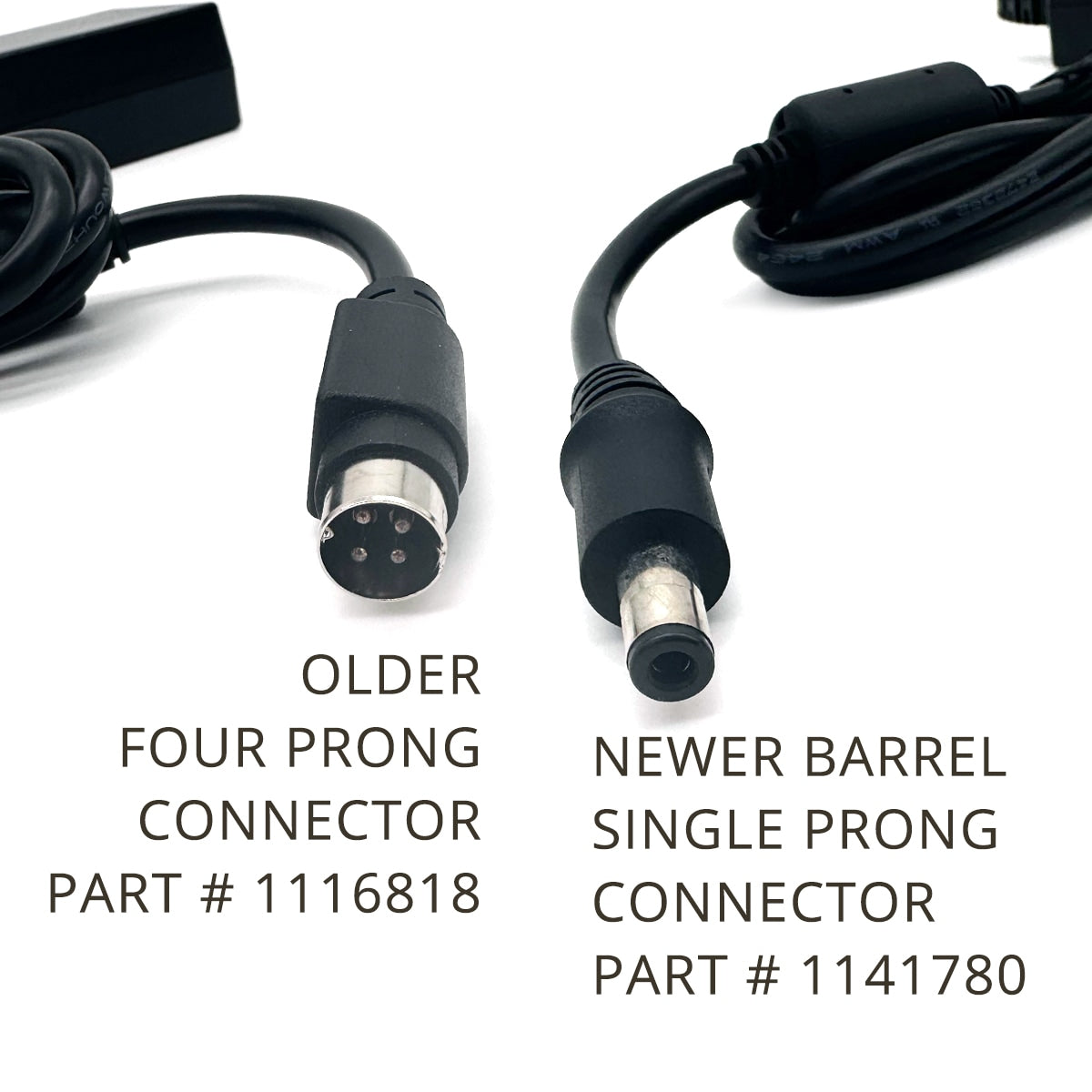 SimplyGo Mini AC Power Cord Comparisons 1116818 1141780