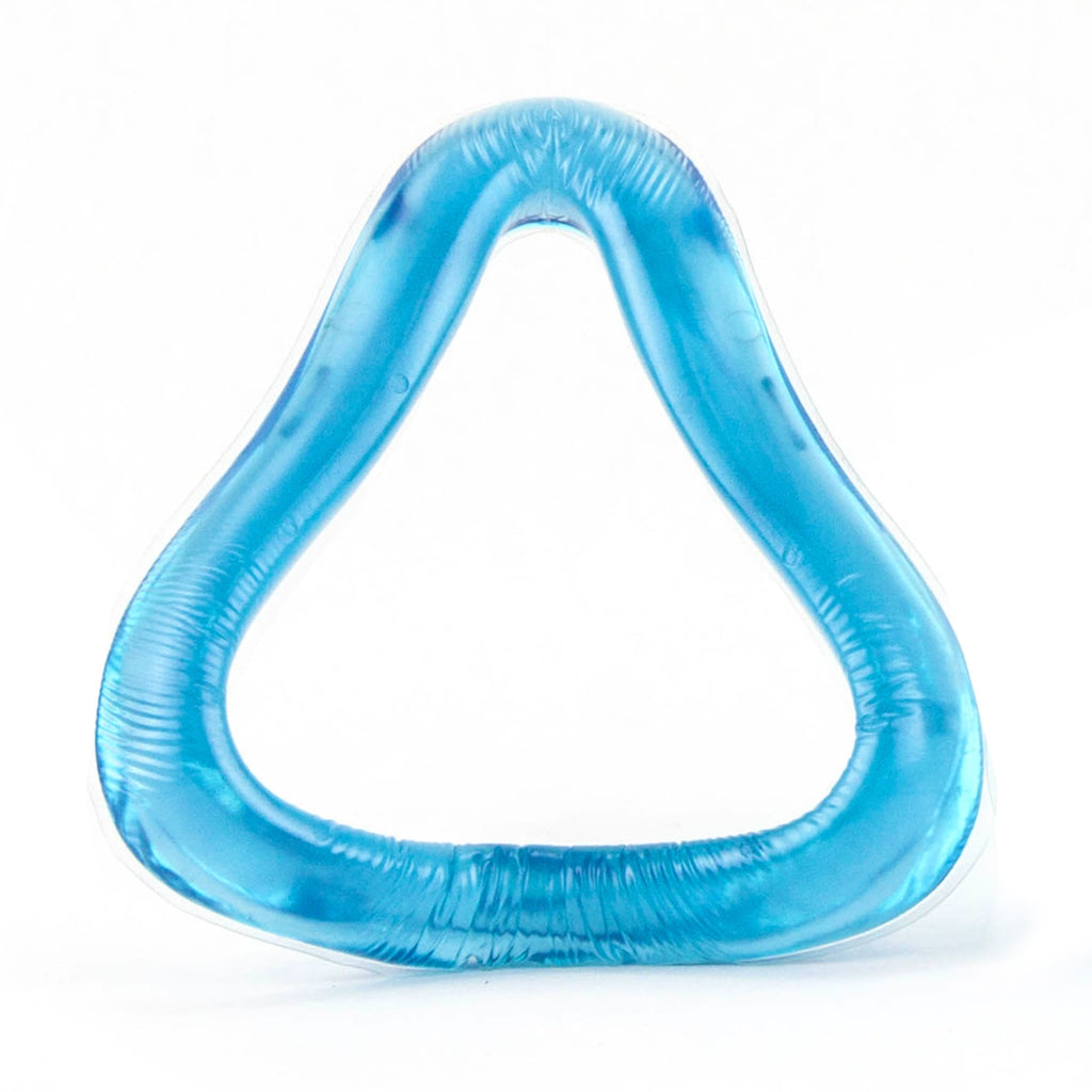 Blue CPAP Mask On White Background