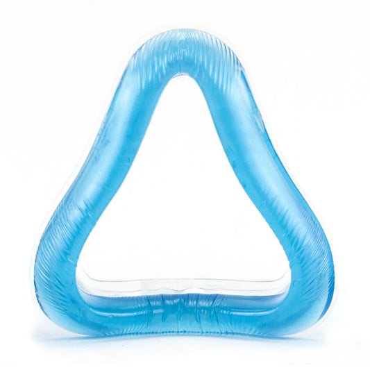 Blue CPAP Cushion on a white background