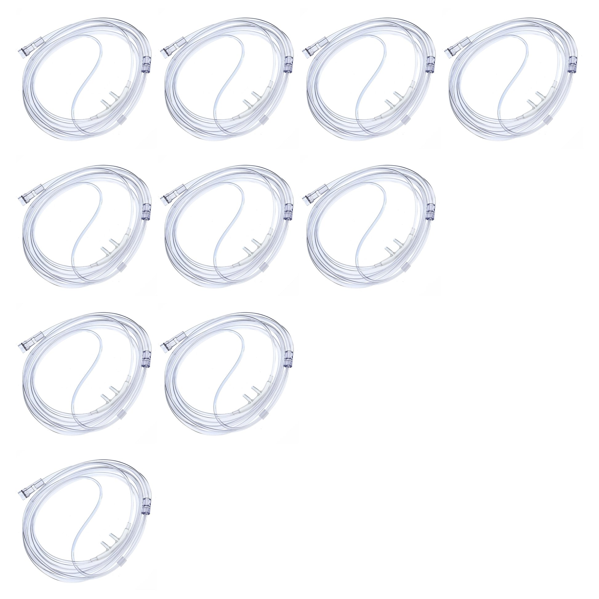 Softech Oxygen Nasal Cannulas with Tubing 10-Pack