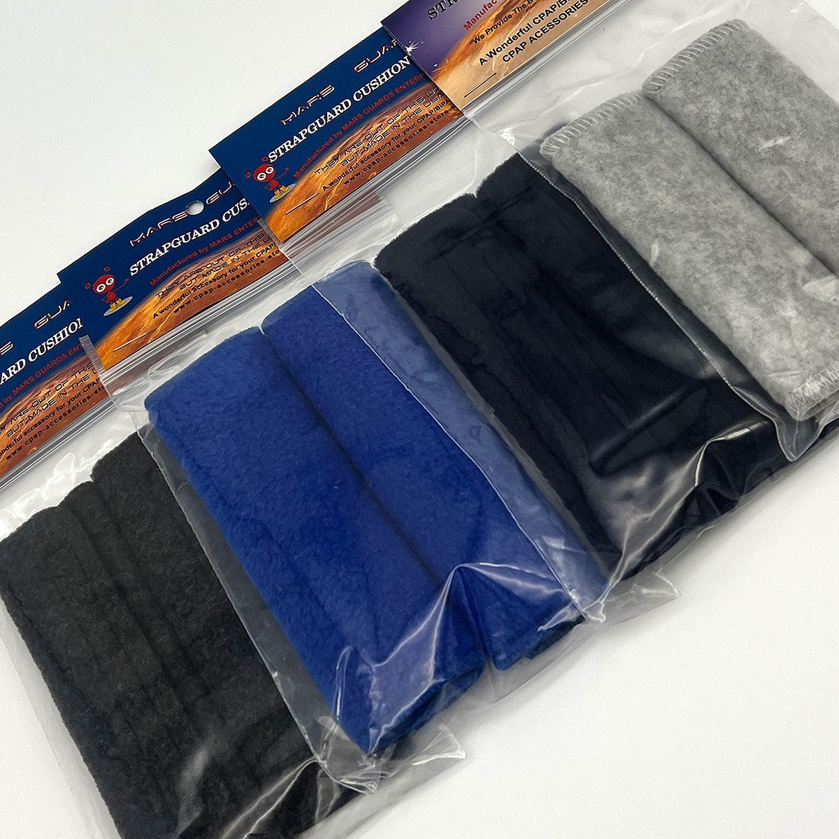 StrapGuard Fleece Strap Covers for CPAP/BiPAP Masks & Headgear (1-Pair)