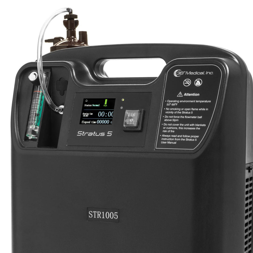 Stratus 5 Home Oxygen Concentrator Front Panel 
