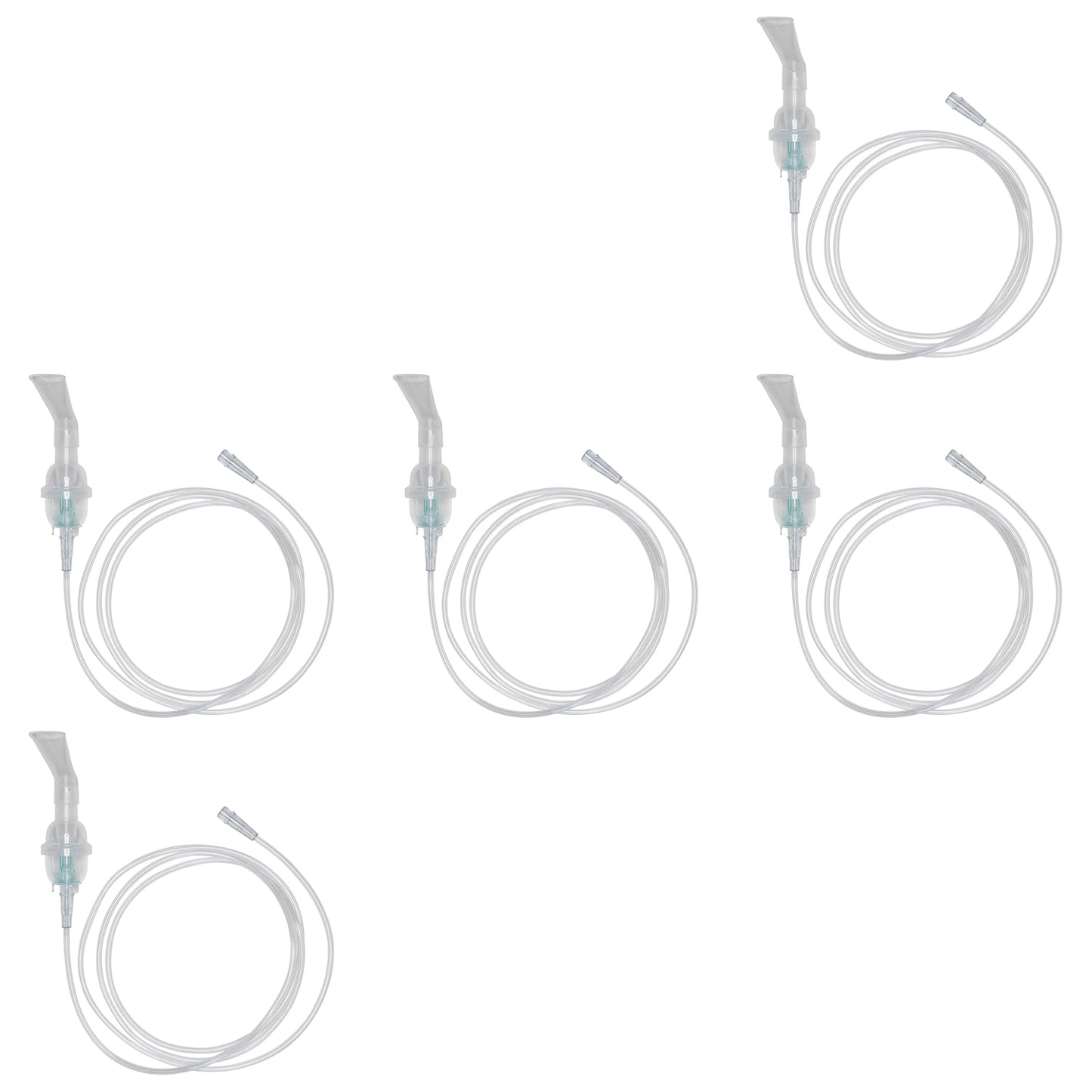 Set of 6 Sunset Disposable Nebulizer with Angled Mouthpiece 