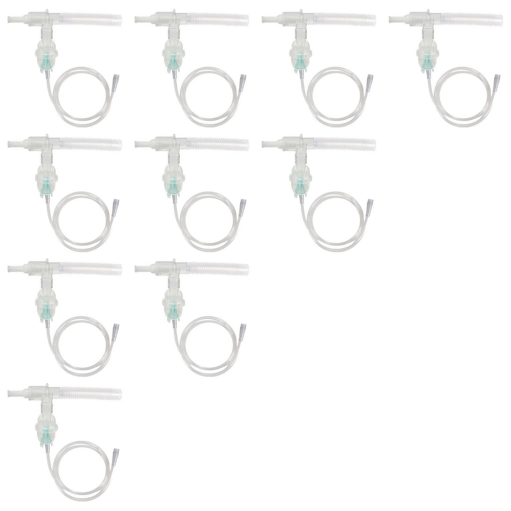 Set of 10 Sunset Disposable Nebulizer with T Piece 