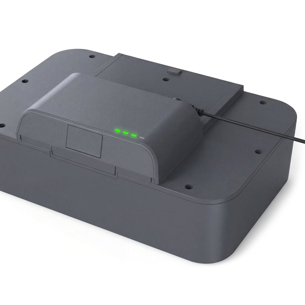 TOC 3 Oxygen concentrator batter charger in use 