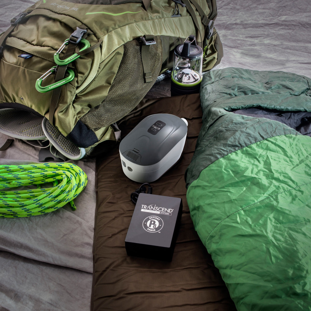 Transcend 3 Auto CPAP in a Tent