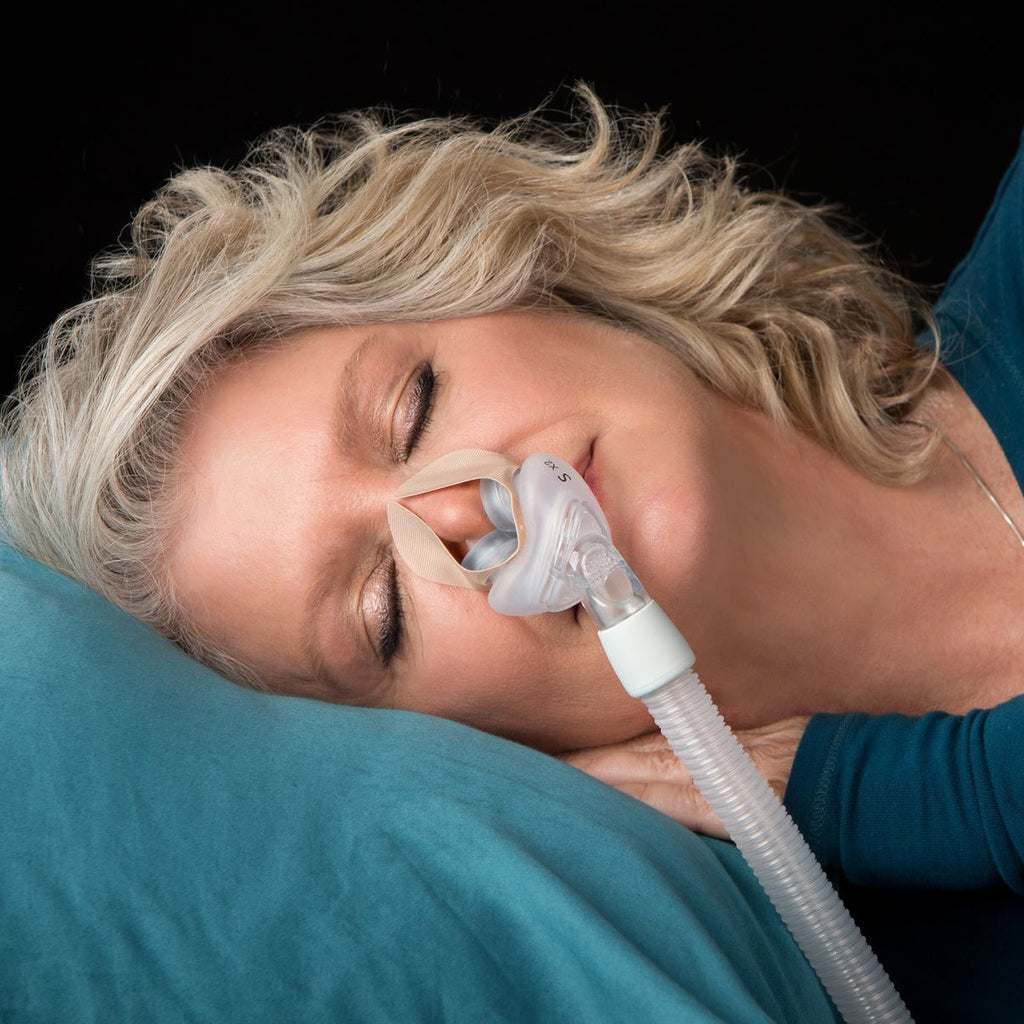 Woman wearing NozeSeal Adhesive Strips